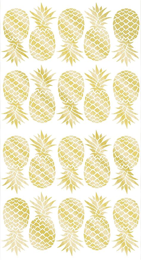 Wall Pops WPK1908 Pineapple Wall Art Kit, Metallic 